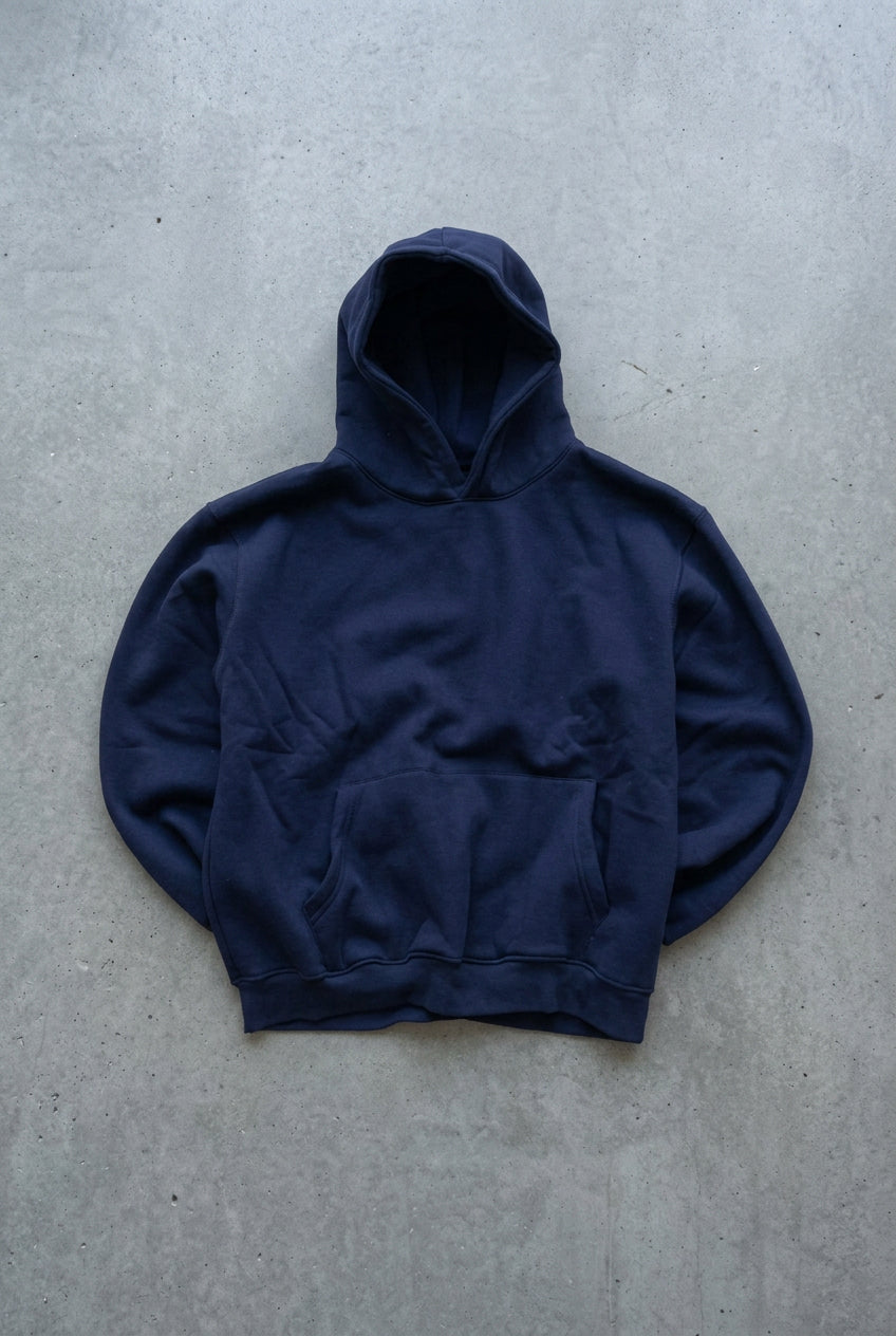 Boxy Navy Bleu Hoodie